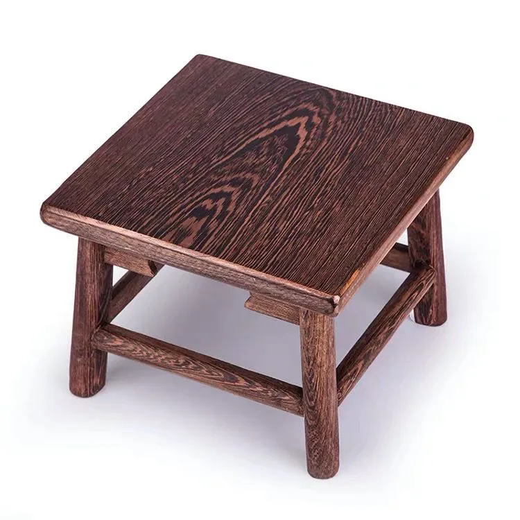 加厚面板鸡翅木凳子家用小户型餐凳茶几凳实木方凳换鞋凳加高加固