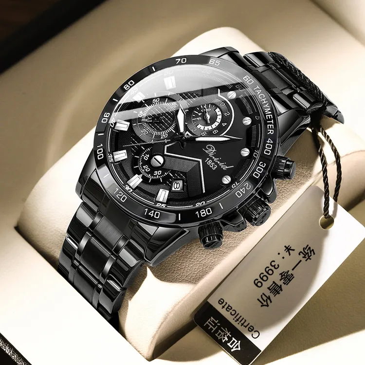 黑武士手表男款2025年新款高档男士送男生机械手表防水石英表腕表