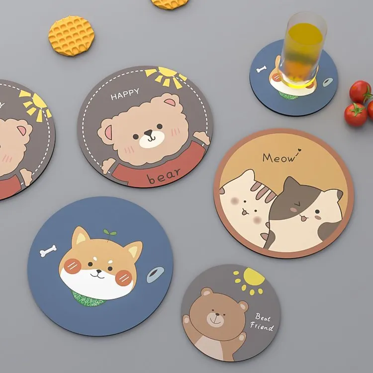 卡通隔热垫餐桌杯垫餐厅家用防水防烫垫餐盘垫子桌面垫隔热餐垫子
