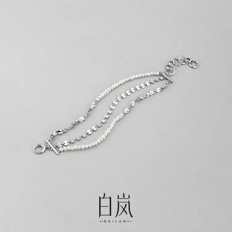 白岚流珠手链天然淡水珍珠配饰女新款小众设计简约百搭时尚SL3494