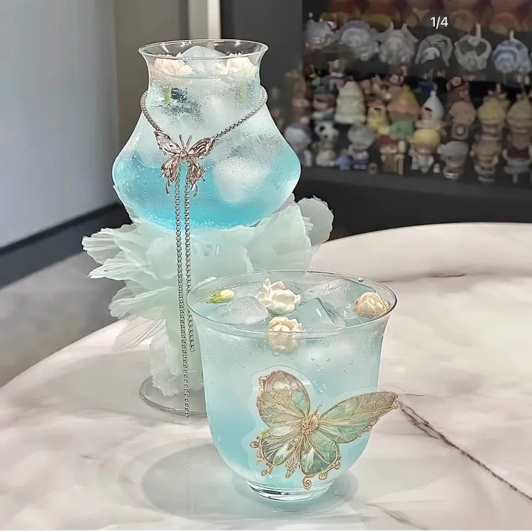 百世铭网红梦江南鸡尾酒杯创意玻璃鸡尾酒杯漂亮组合酒杯精美酒杯