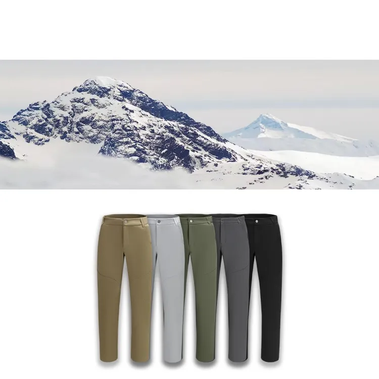 轻量化男士冬季防风保暖软壳裤 休闲运动情侣多片式立裁情侣长裤