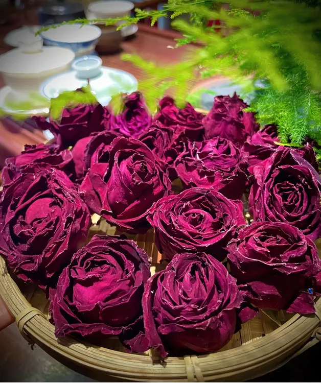 专属原产地茶大朵原产地冠云南墨红原产地花香浓郁泡水泡玫瑰干花