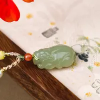 偶玉珠宝丨和田玉*貔貅吊坠—天然珠宝多样性发一