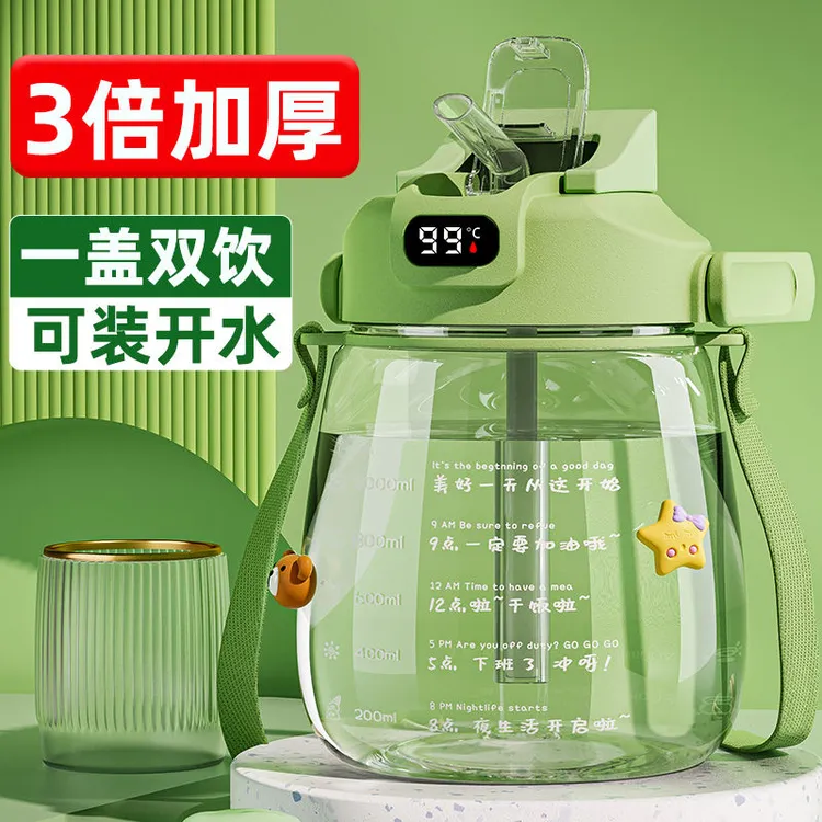 2025款大肚杯2000毫升水杯大容量耐高温网红女士专用水壶户外便携