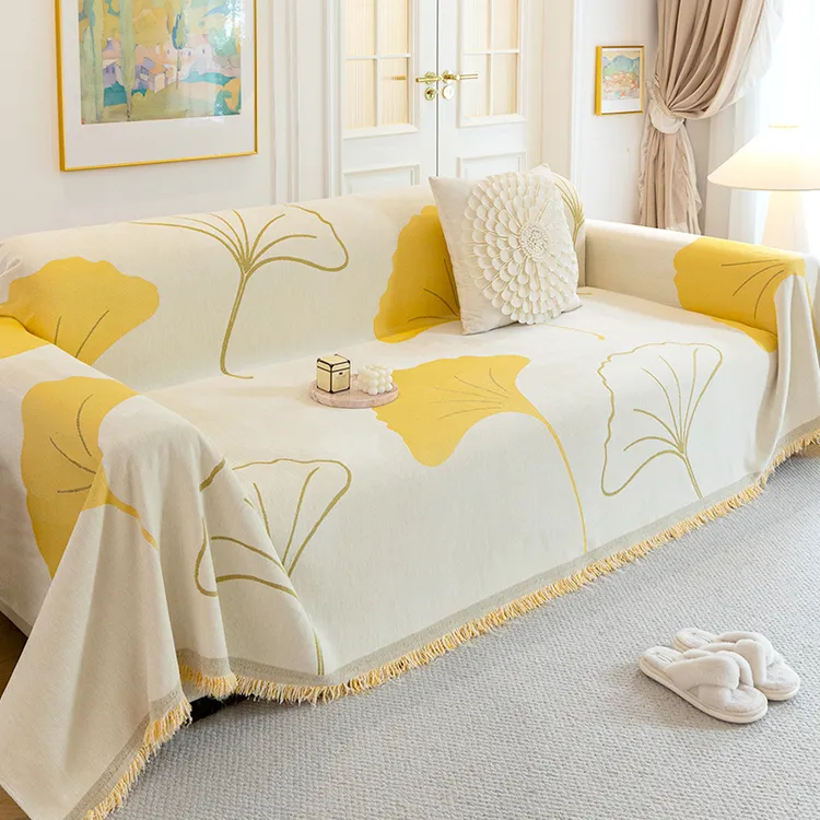 邓肯ins风防猫爪沙发巾现代简约沙发套罩万能全包四季通用靠背盖