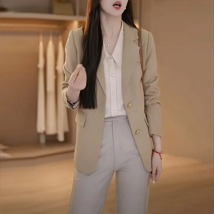 星空微闪轻奢小西装外套女休闲时尚百搭显瘦小个子网红西服女3832