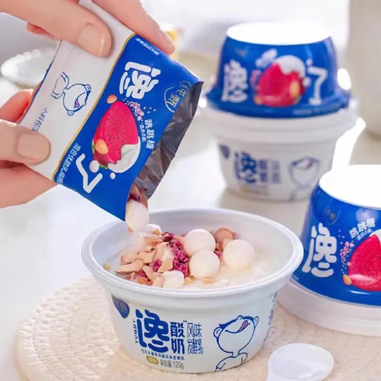 蒙牛纯甄馋酸奶发酵乳跳跳糖混合优脆乳扁桃仁零食酸奶132g*6杯