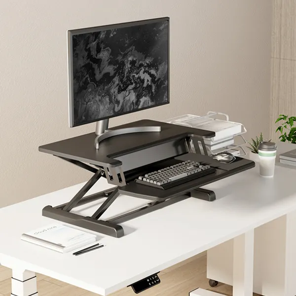 Brateck/北弧D460 升降桌笔记本电脑办公折叠增高桌上轻松升降台