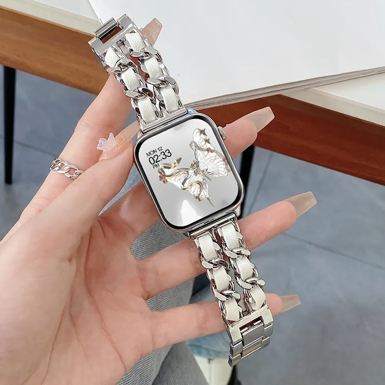 2025新款智能手表女款多功能心率支付皮带运动手环时尚女士小香风