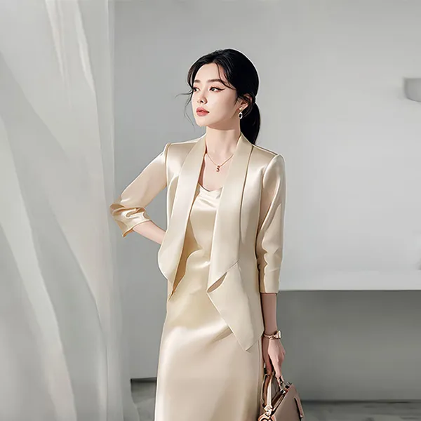 初秋新款女装套装轻奢高级感女人味欧货职业西装外套吊带裙两件套