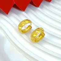 铜合金耳饰 金色耳环【一公分】菱格纹耳环耳扣【平替好物】51号
