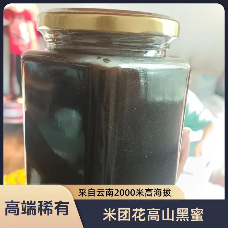 云南野生高山黑蜜 富含花青素  蜜蜂采自2000米高海拔米团花酿制