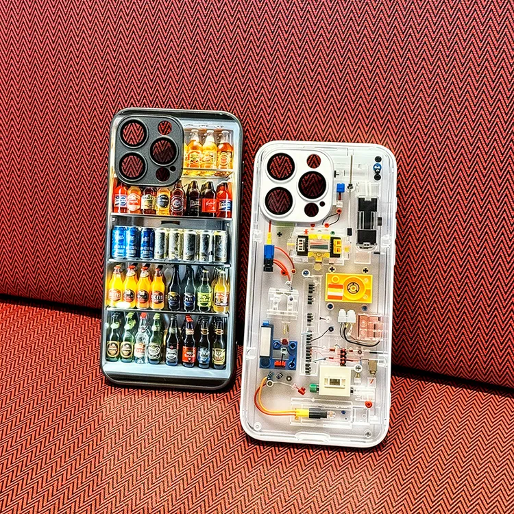 【汇魔法】新透明电路板机械装置适用于苹果17promax玻璃手机壳全包