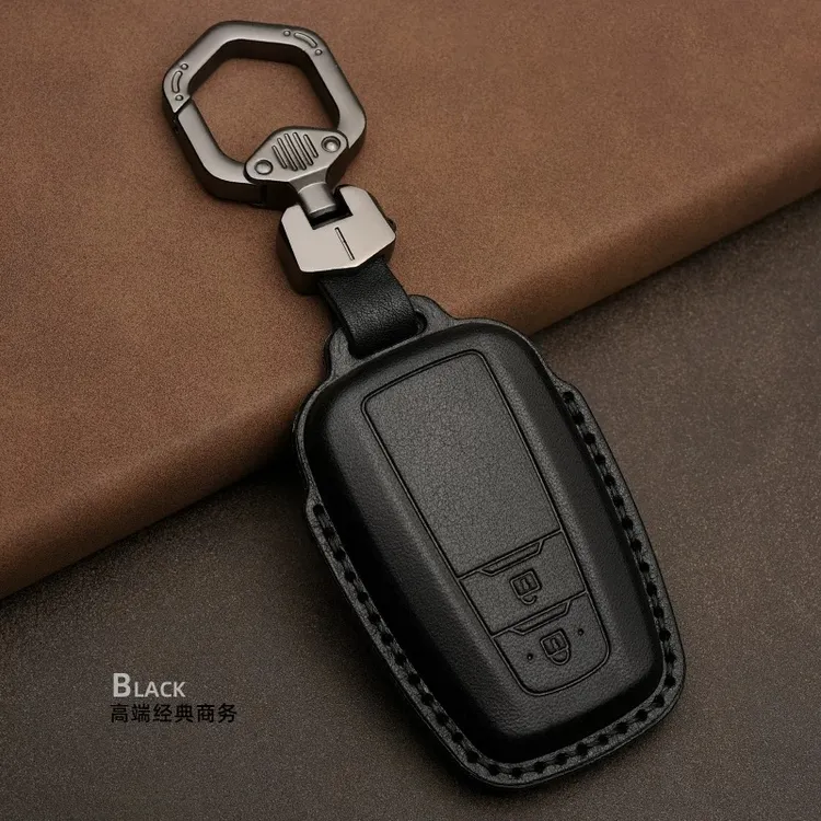 适用于丰田钥匙套霸道锐志RAV4酷路泽威兰达泽皇冠汽车真皮包壳