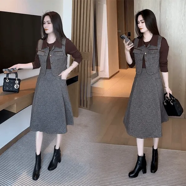 秋季新款套裙气质显瘦时尚洋气休闲时尚减龄套装辣妈