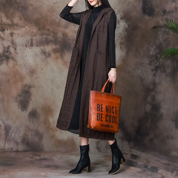 2023年秋季新款大码女装时尚宽松气质阔太太百搭连帽马甲