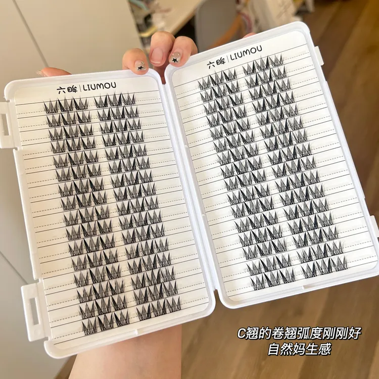 六眸懒人小雏菊假睫毛睫毛书三部曲新手W型闭眼冲眼睫毛混血妆