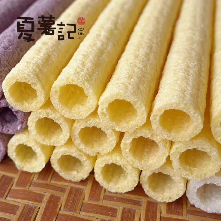 甜口老式爆米花膨化米棍玉米棍大米棍米棒零食怀旧空心筒米花棒