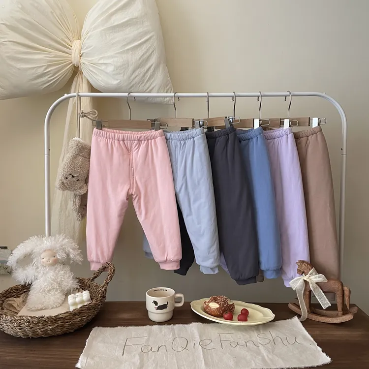 番茄番薯100%纯棉花新疆长绒棉花裤儿童休闲裤男童宝宝小童秋冬裤