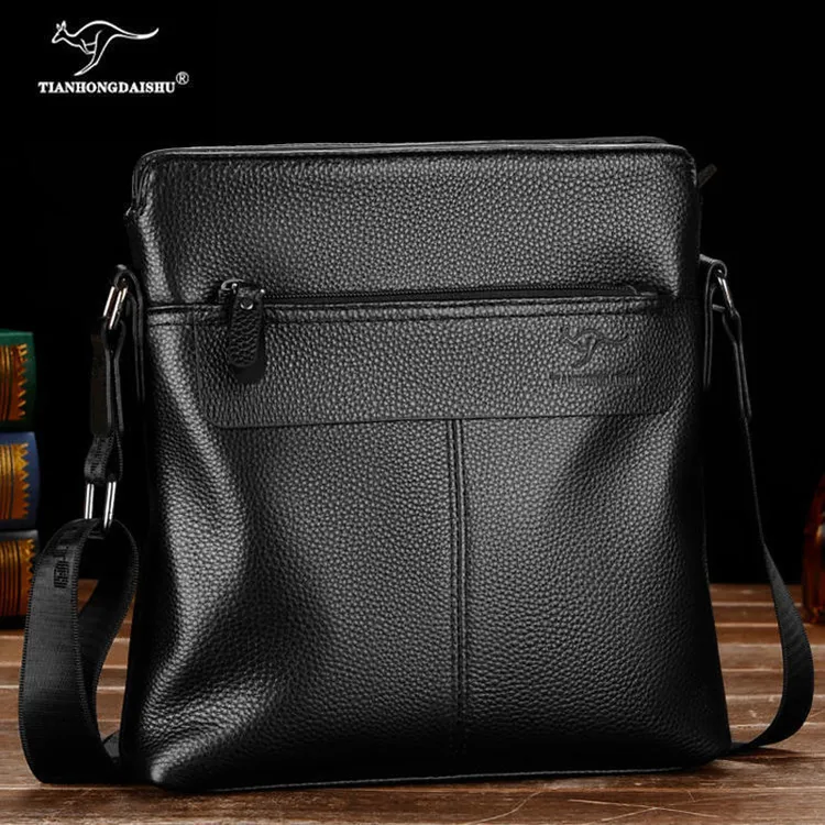 真皮男包头层牛皮单肩包男斜挎包商务休闲男士包包潮牌纯皮包背包