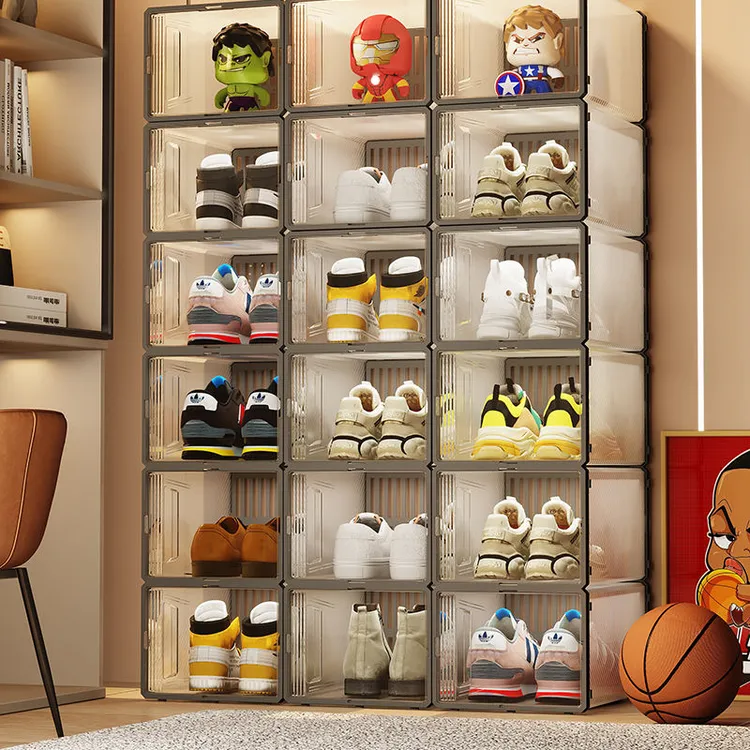 鞋盒鞋子收纳神器家用放鞋子鞋柜透明收纳盒防氧化鞋箱省空间鞋架