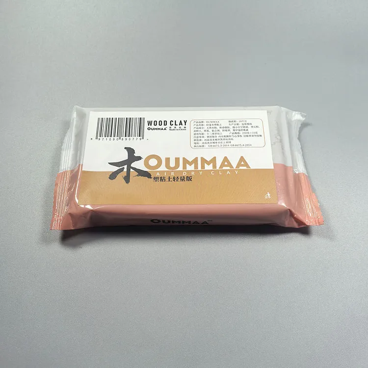 国产木塑粘土欧玛oummaa木黏土风干型仿真木质土曲奇饼干300克装