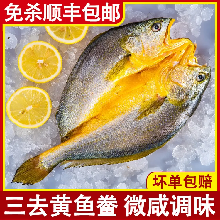 福建宁德霞浦黄鱼鲞开背黄花鱼特大黄鱼处理去鳞黄瓜鱼非纯半干货