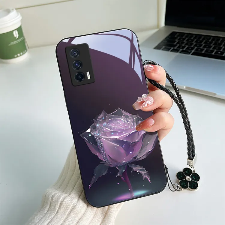 繁星玫瑰iqooneo5s手机壳neo5se玻璃壳neo5活力版超薄Neo3推荐保