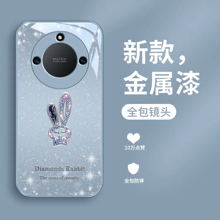 璀璨小兔适用华为荣耀X40手机壳x40i超火X40GT女款荣耀x30可爱X30
