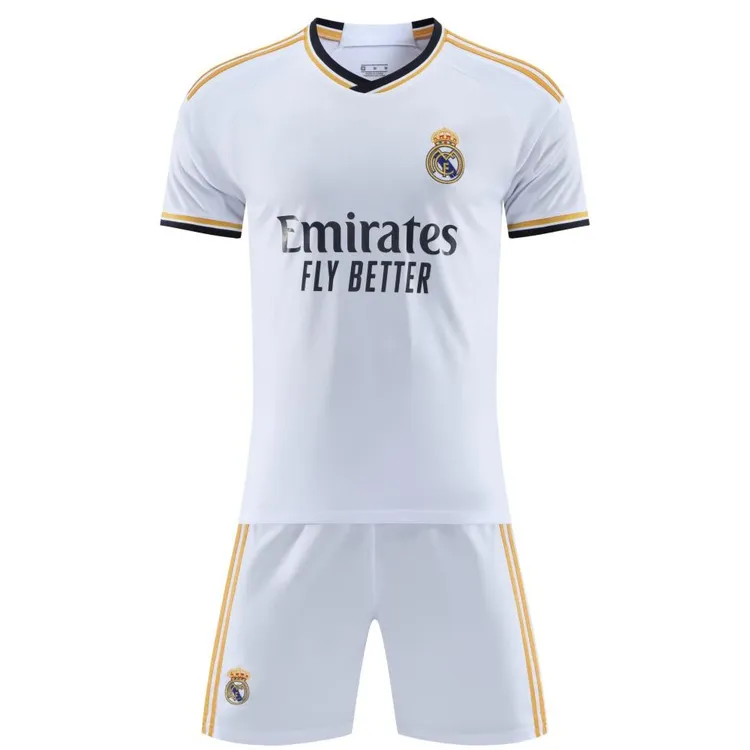 23/24五大联赛学生俱乐部球迷款主客场足球训练服比赛服订制套装.