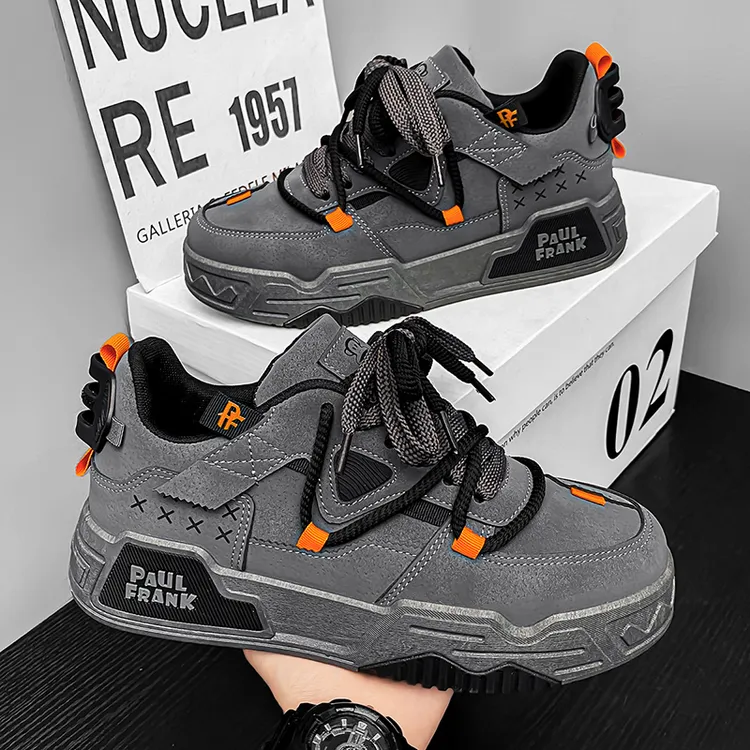 大嘴猴冬季新款男鞋男士百搭板鞋青少年增高潮鞋时尚休闲鞋运动鞋