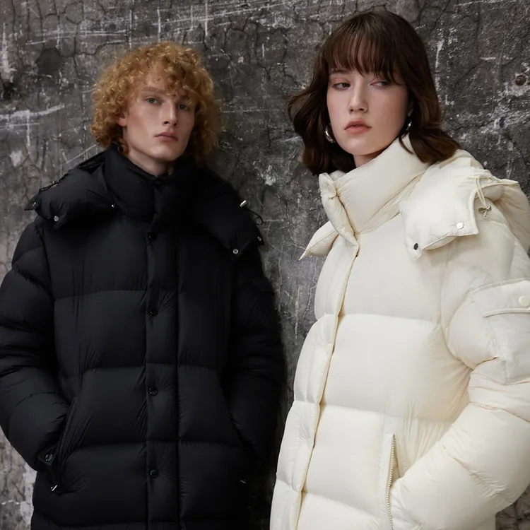 【三彩宋轶同款】25冬季极寒长款白鹅绒被子服羽绒服面包服S1837