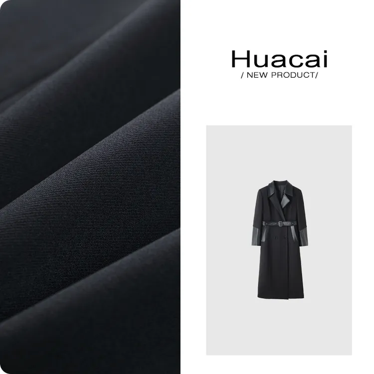 （现现款）花菜微胖定制【潇洒出街】时尚酷飒气质中长款风衣外套