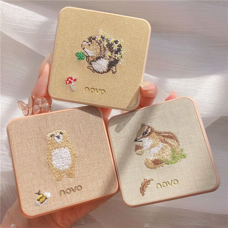 novo刺绣九色眼影盘显白细腻珠光哑光防水不脱妆大地色平价学生