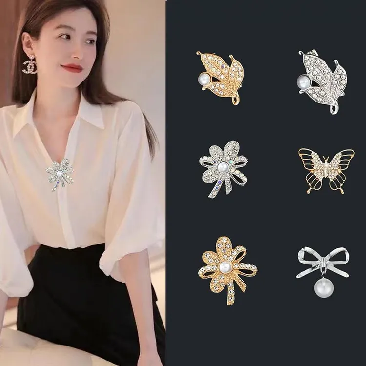 合金胸针 防走光胸针领口神器隐形固定衣服别针时尚胸花百搭