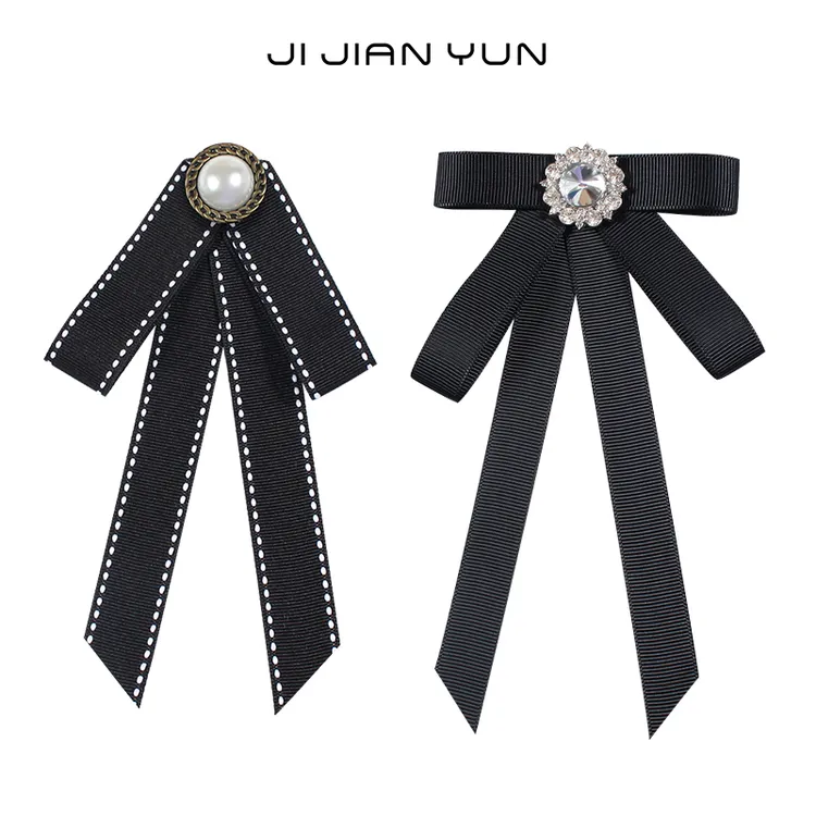 领结女JK蝴蝶结衬衫衣服配饰职业领花黑色学院风银行工作领带装饰