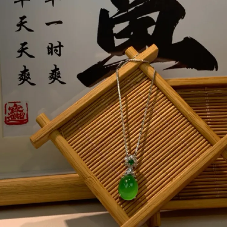 铜合金项链 悠悠饰品项链时尚绿色精致精美