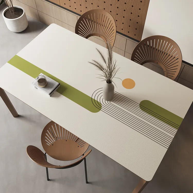 客厅茶几垫桌布免洗防水防油家用长方形皮革茶几餐桌垫防烫隔热