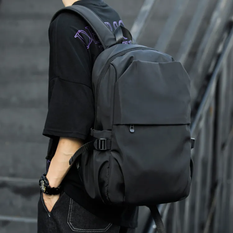 2025新款双肩包男士背包户外休闲电脑包简约通勤大学生书包0200