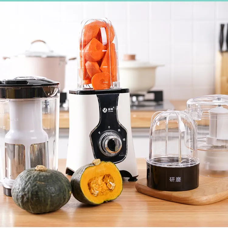 金熊多功能料理机婴儿宝宝辅食研磨豆浆机水果机榨汁机小型JX3362