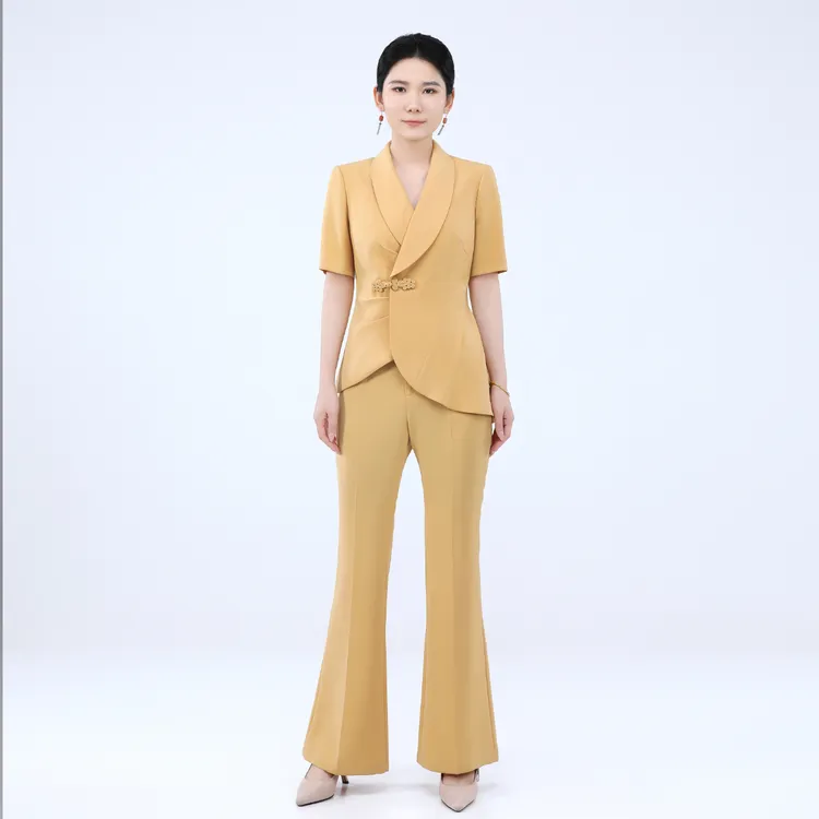 夏季女神范休闲两件套中国风气质时尚梧桐套装-22B18317+22B19287