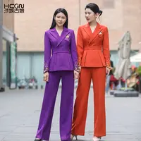 国风精致流苏刺绣长袖舒适显瘦悦山河西服套装22C18376+22C19312