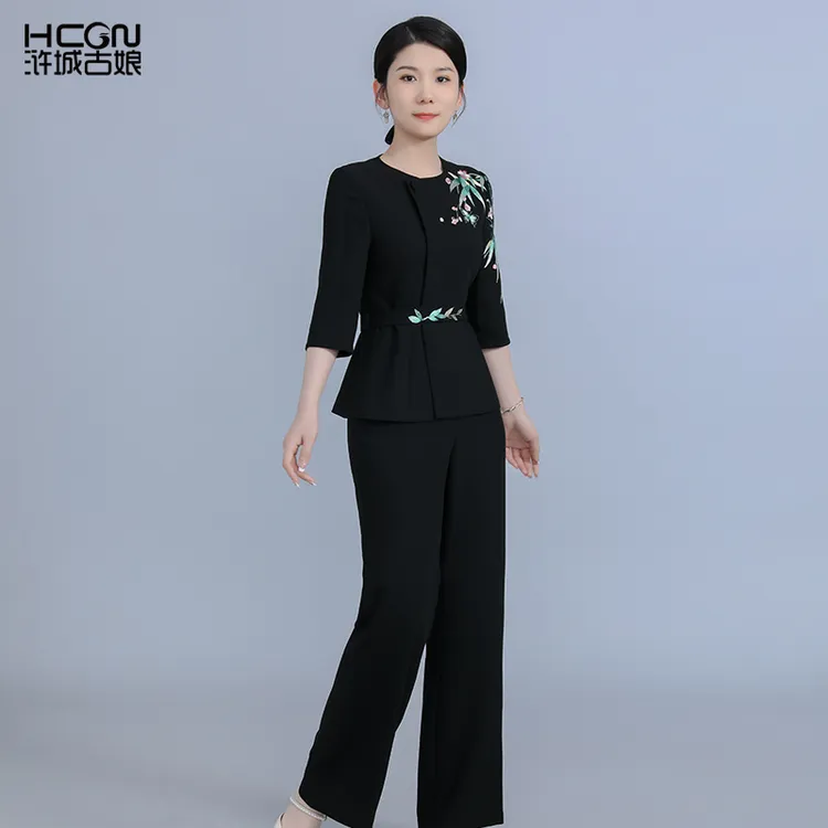 【竹风第三代】浒城古娘中式竹风西服套装两件套BMT18780+BMT19580