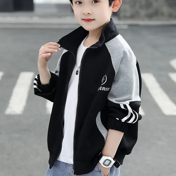 男童秋冬装外套儿童运动棒球服2025中大童男孩加绒夹克上衣帅洋气