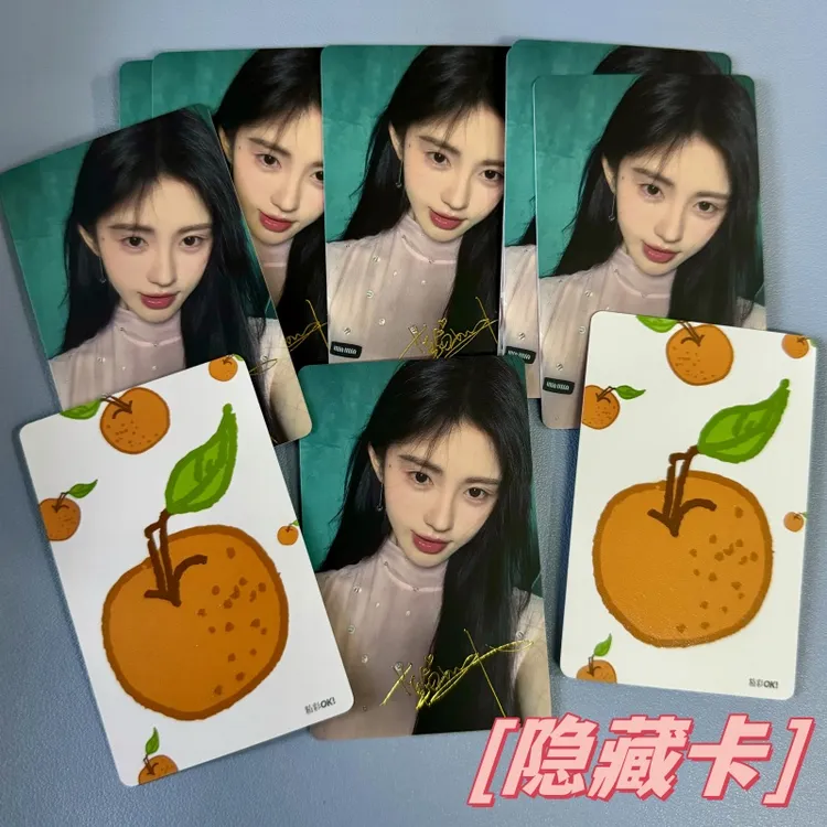 鞠婧祎官方隐藏卡 OK!独家自拍小卡(亲绘蜜橘卡背 精彩OK! 杂志