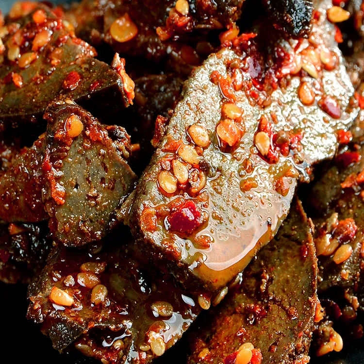 湖南特产香辣柴火猪肝开袋即食解馋即食熟食品下酒菜充饥小吃零食