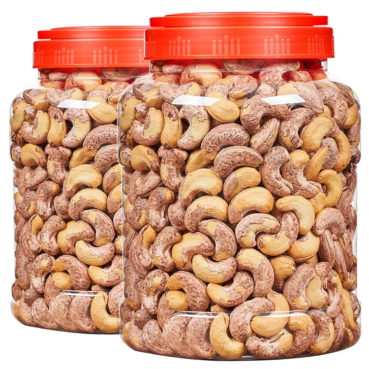 带皮腰果坚果250g/500g营养干果休闲年货办公室大腰果仁酥脆颗粒