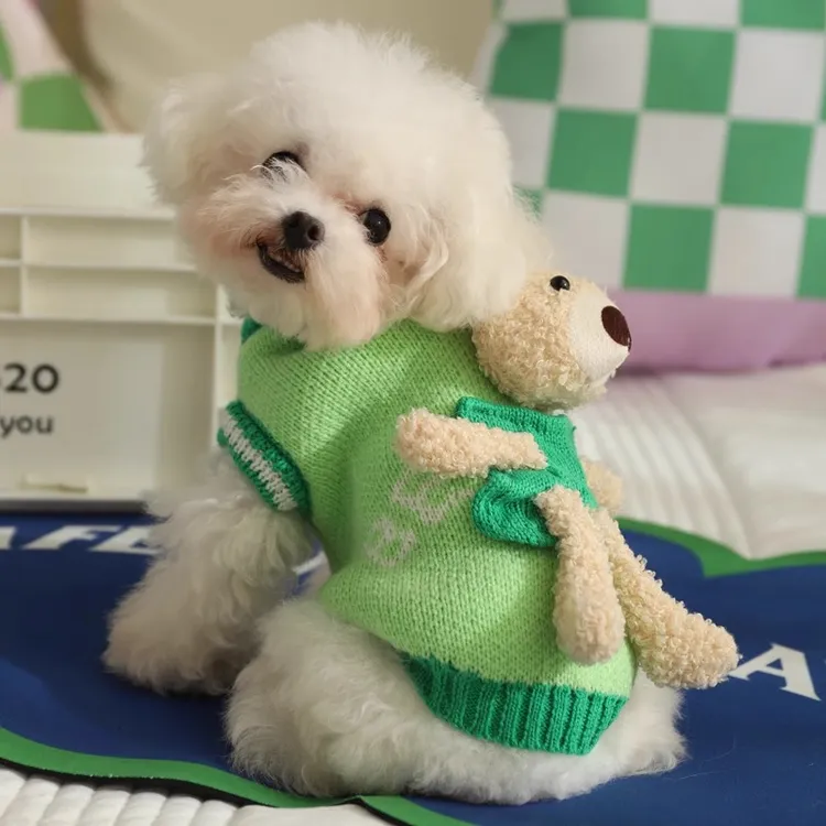 狗狗衣服冬天可爱春季比熊小狗春秋款博美泰迪小型犬春款宠物毛衣