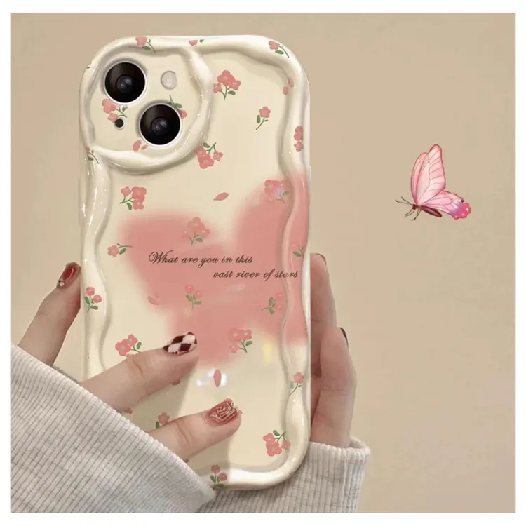 晕染蝴蝶爱心苹果15pro华为mate60小米vivo/oppo全包15防摔13软14